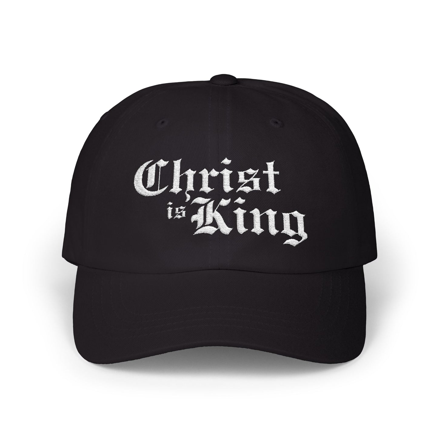 Black "CHRIST IS KING" Hat